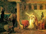 Jacques-Louis  David liktorerna hemfor till brutus hans soners lik Spain oil painting artist